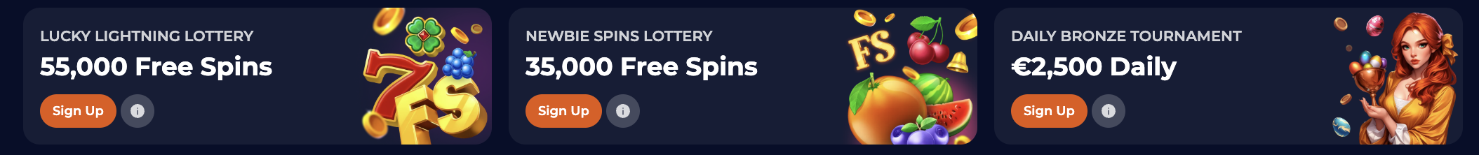 Bonuses and Promotions Ninecasino in Netherlands